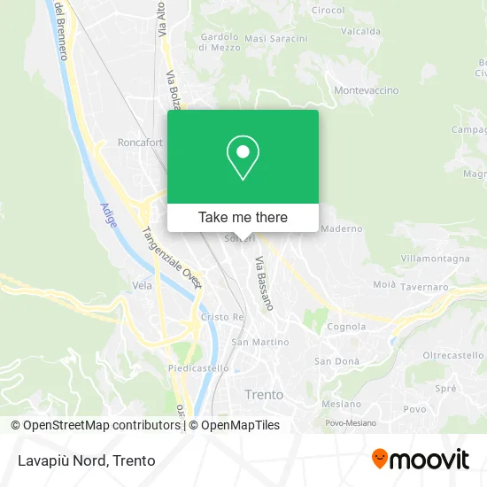 Lavapiù Nord map