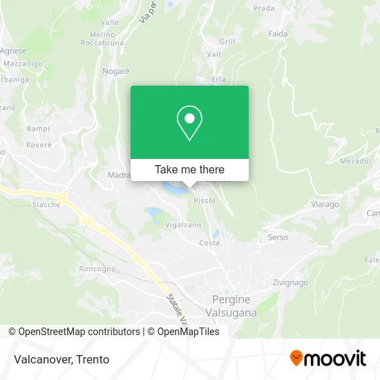 Valcanover map