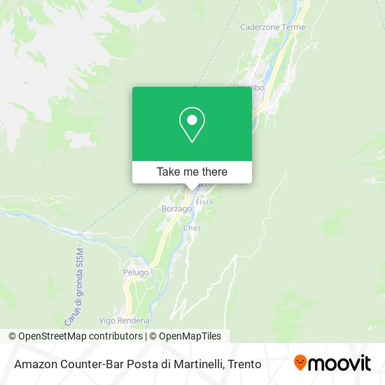 Amazon Counter-Bar Posta di Martinelli map