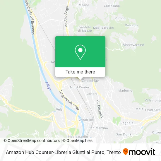 Amazon Hub Counter-Giunti al Punto Bookstore map