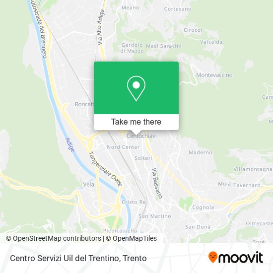 Centro Servizi Uil del Trentino map