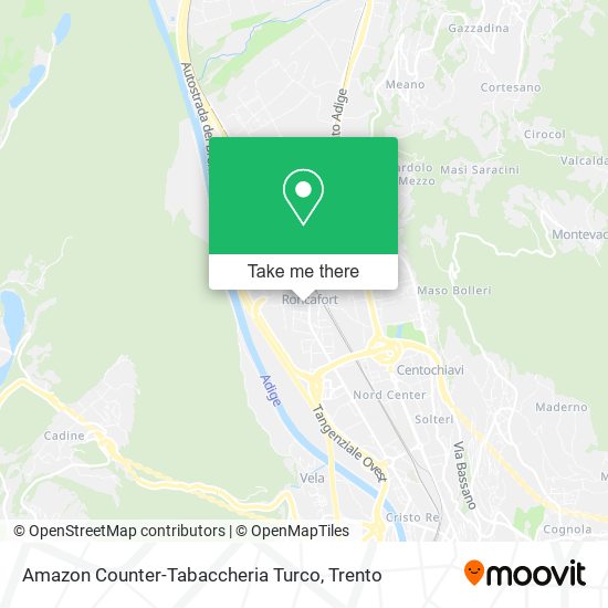 Amazon Counter-Tabaccheria Turco map