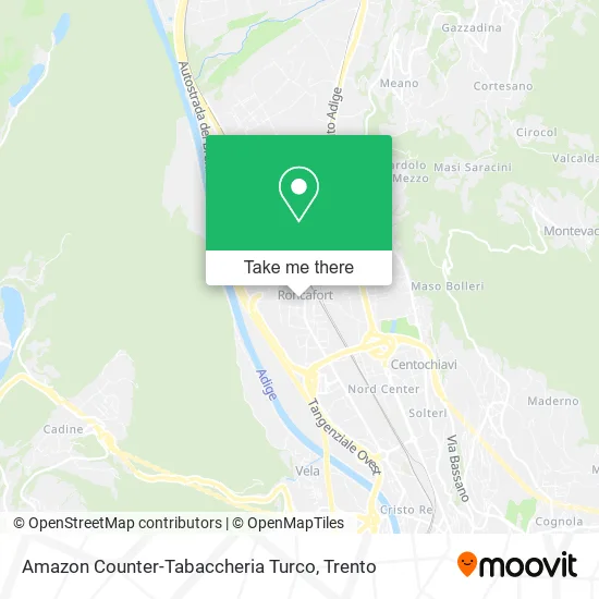 Amazon Counter-Tabaccheria Turco map