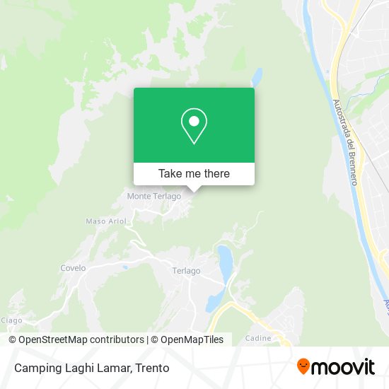 Camping Laghi Lamar map
