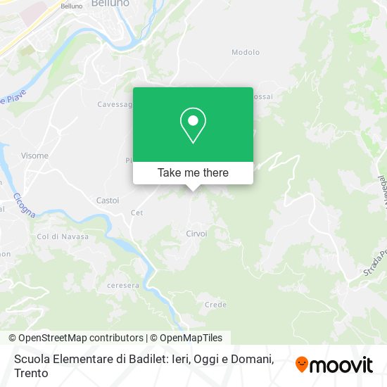 Scuola Elementare di Badilet: Ieri, Oggi e Domani map