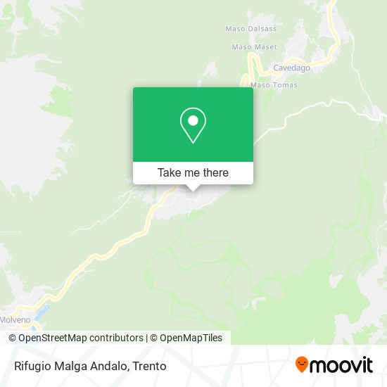 Rifugio Malga Andalo map
