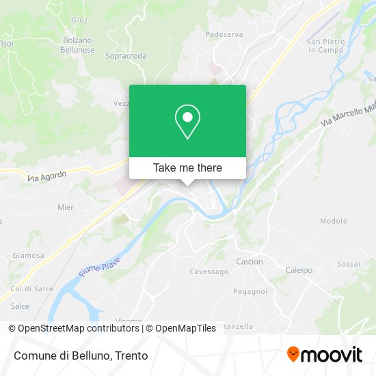 Comune di Belluno map
