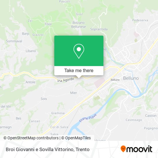 Broi Giovanni e Sovilla Vittorino map