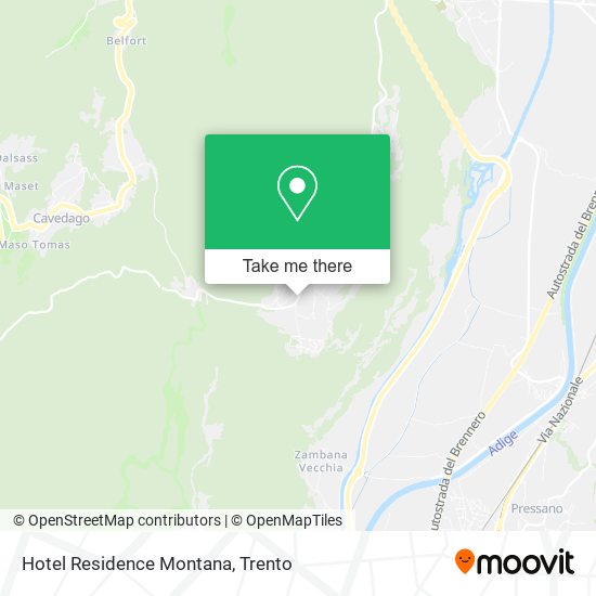 Hotel Residence Montana map
