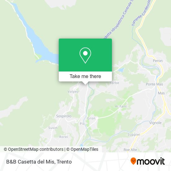 B&B Casetta del Mis map