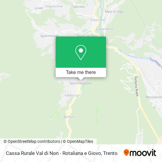 Cassa Rurale Val di Non - Rotaliana e Giovo map