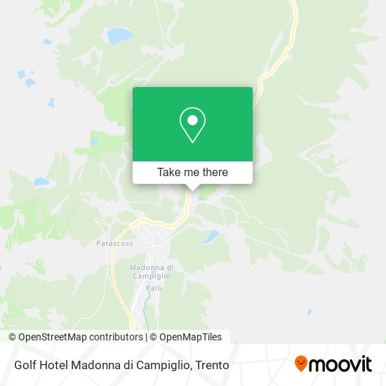 Golf Hotel Madonna di Campiglio map