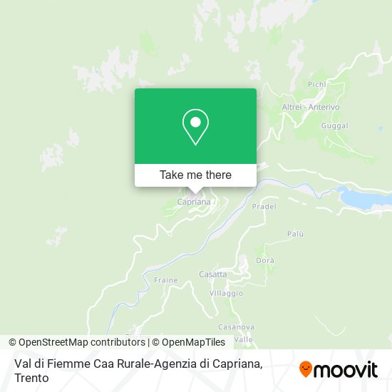 Val di Fiemme Caa Rurale-Agenzia di Capriana map