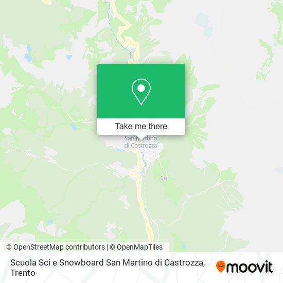 Scuola Sci e Snowboard San Martino di Castrozza map