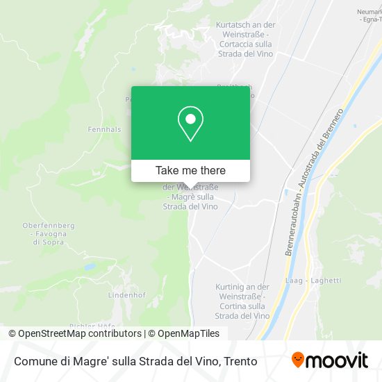 Comune di Magre' sulla Strada del Vino map
