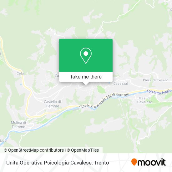 Unità Operativa Psicologia-Cavalese map
