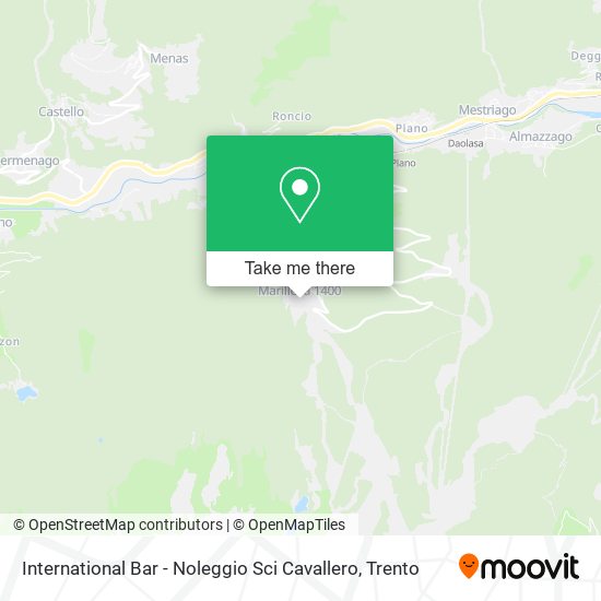 International Bar - Noleggio Sci Cavallero map