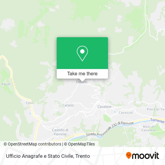 Ufficio Anagrafe e Stato Civile map