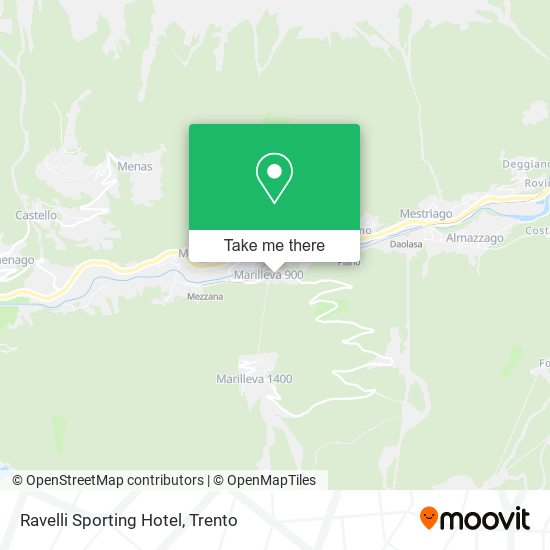 Ravelli Sporting Hotel map