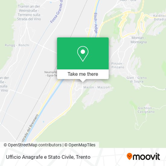 Ufficio Anagrafe e Stato Civile map