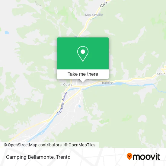 Camping Bellamonte map
