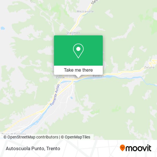 Autoscuola Punto map