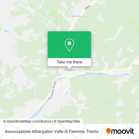 Associazione Albergatori Valle di Fiemme map