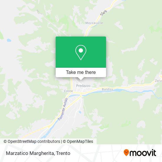 Marzatico Margherita map