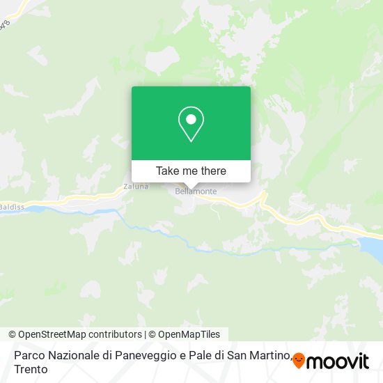 Parco Nazionale di Paneveggio e Pale di San Martino map