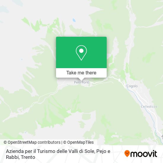 Azienda per il Turismo delle Valli di Sole, Pejo e Rabbi map