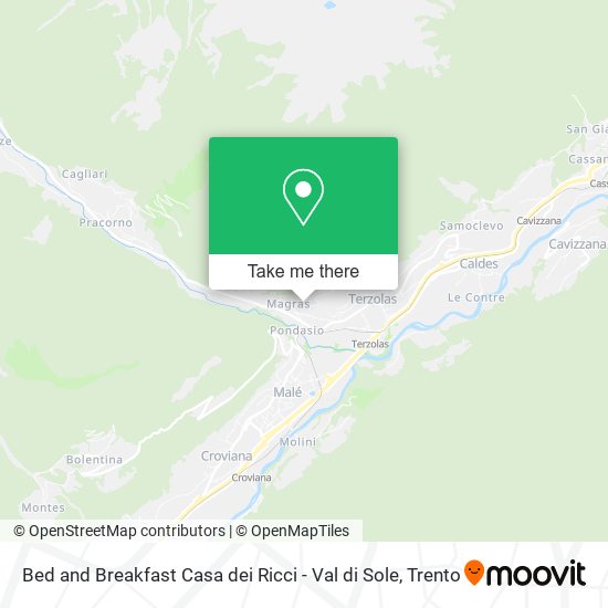 Bed and Breakfast Casa dei Ricci - Val di Sole map