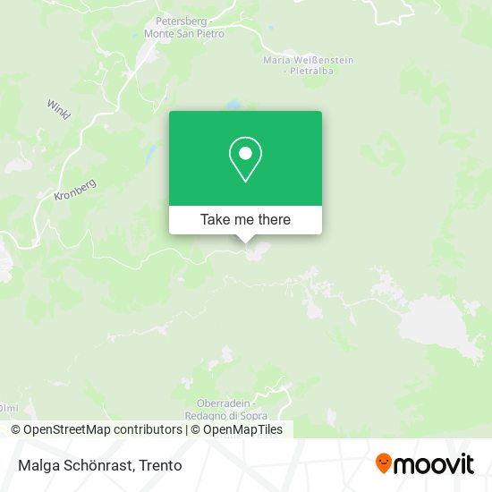 Malga Schönrast map