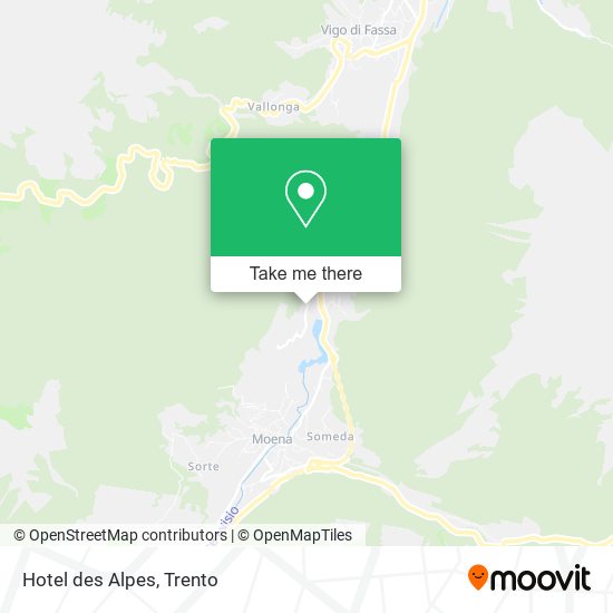 Hotel des Alpes map