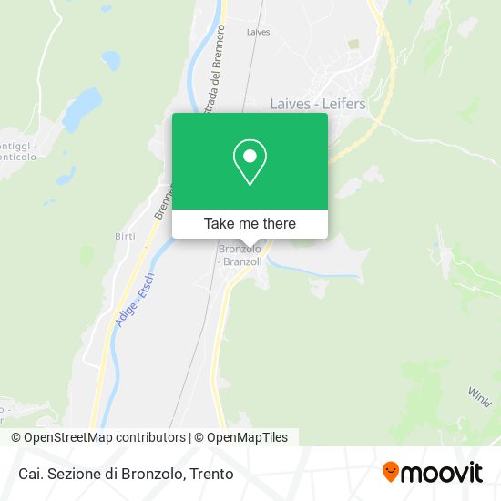 Cai. Sezione di Bronzolo map