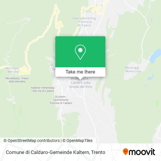 Comune di Caldaro-Gemeinde Kaltern map