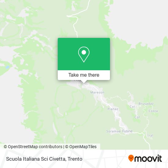 Scuola Italiana Sci Civetta map