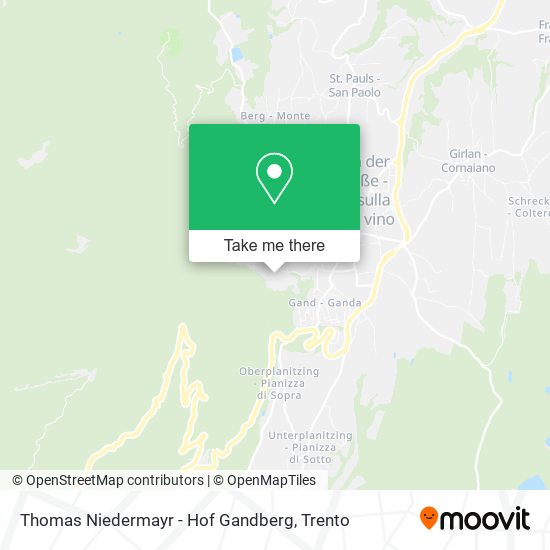 Thomas Niedermayr - Hof Gandberg map