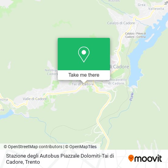 Stazione degli Autobus Piazzale Dolomiti-Tai di Cadore map