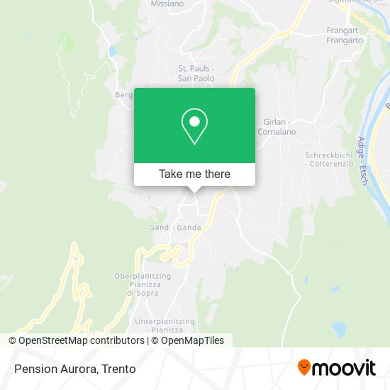 Pension Aurora map