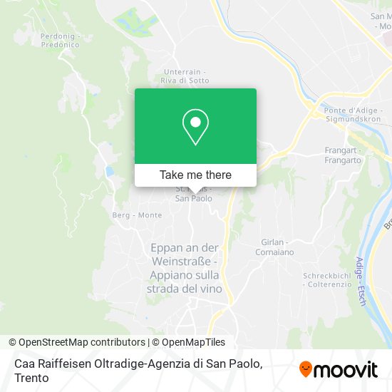 Caa Raiffeisen Oltradige-Agenzia di San Paolo map