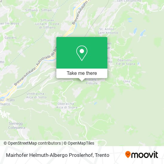 Mairhofer Helmuth-Albergo Proslerhof map