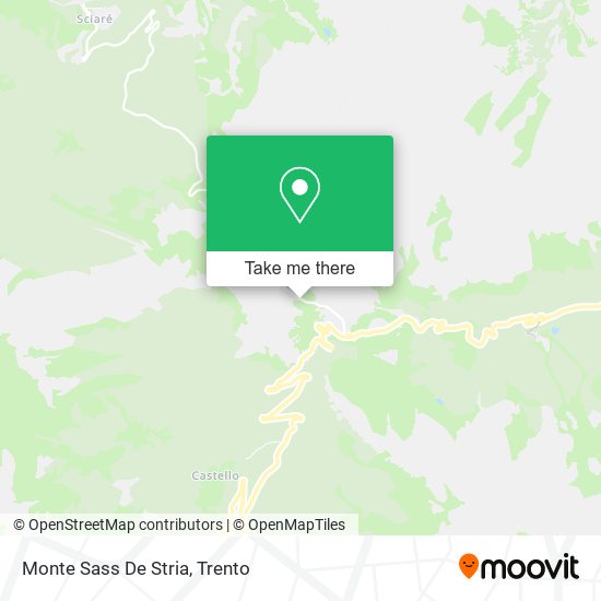 Monte Sass De Stria map