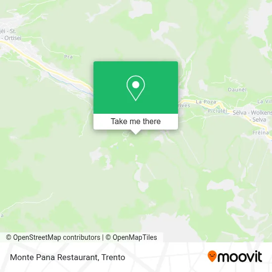 Monte Pana Restaurant map