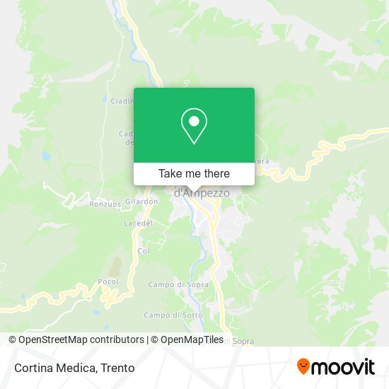 Cortina Medica map