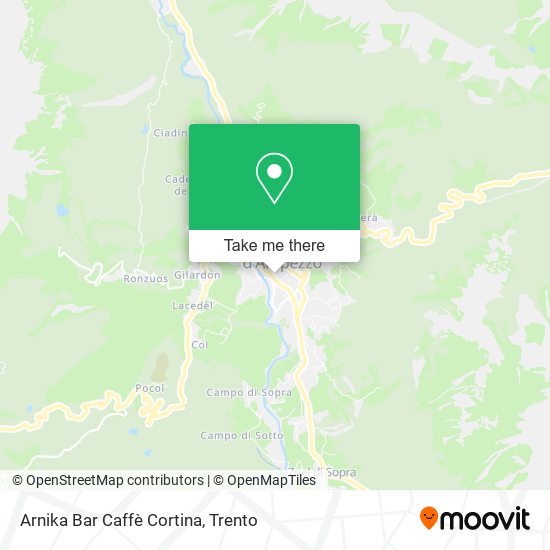 Arnika Bar Caffè Cortina map