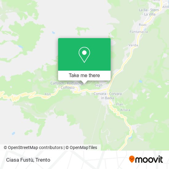 Ciasa Fustù map