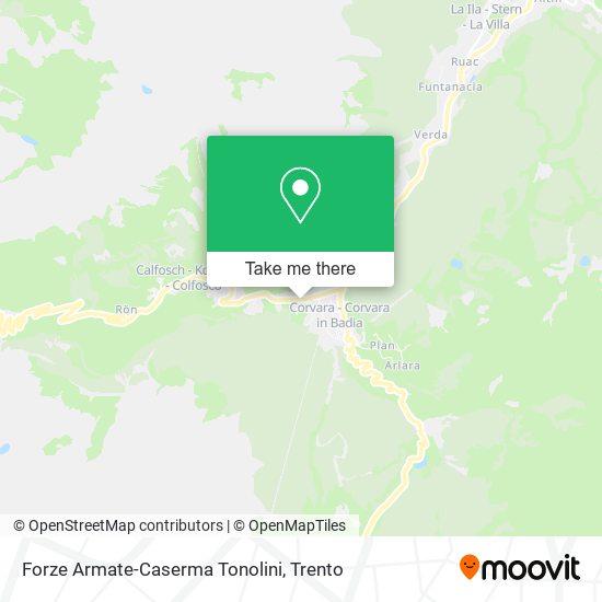 Forze Armate-Caserma Tonolini map