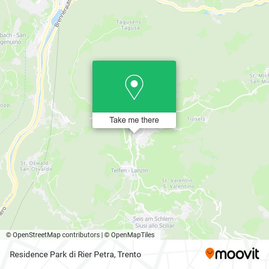 Residence Park di Rier Petra map