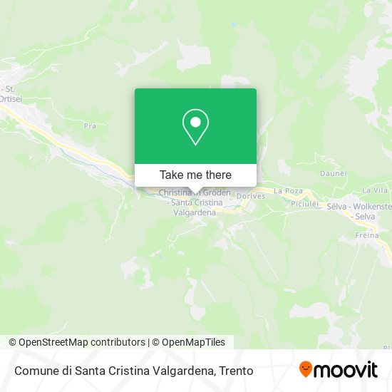 Comune di Santa Cristina Valgardena map