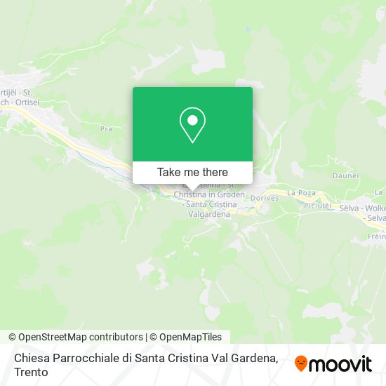 Chiesa Parrocchiale di Santa Cristina Val Gardena map